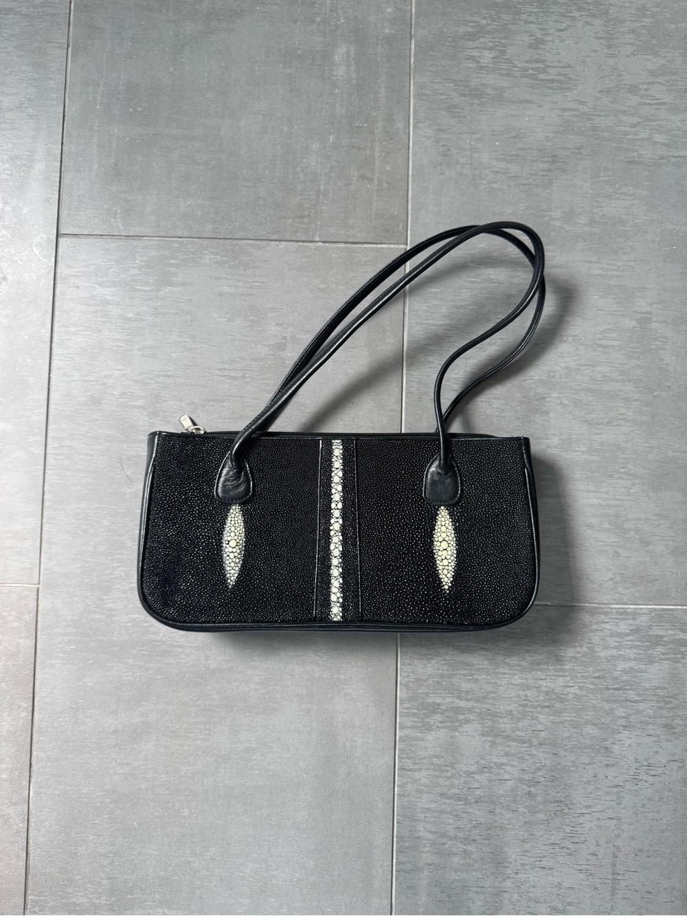 Genuine Stingray Skin Shoulder Bag